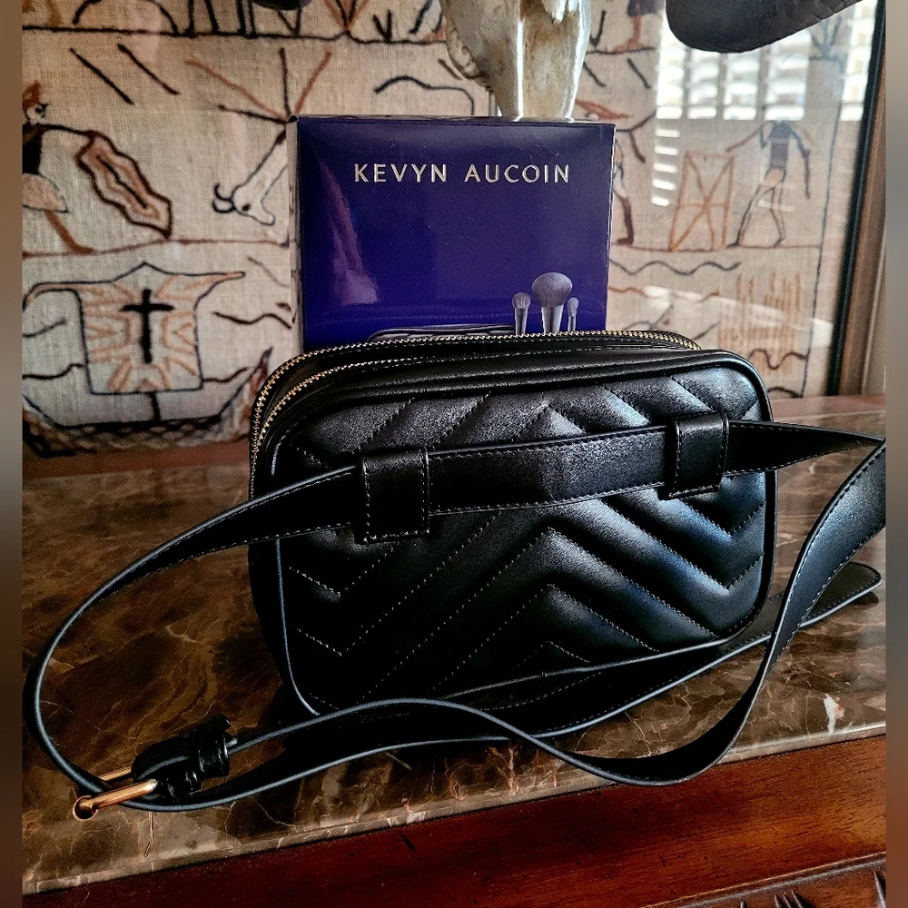 🌺Kevyn Aucoin Backstage Belt Bag Cosmetic Bag Makeup Brushes Travel Case